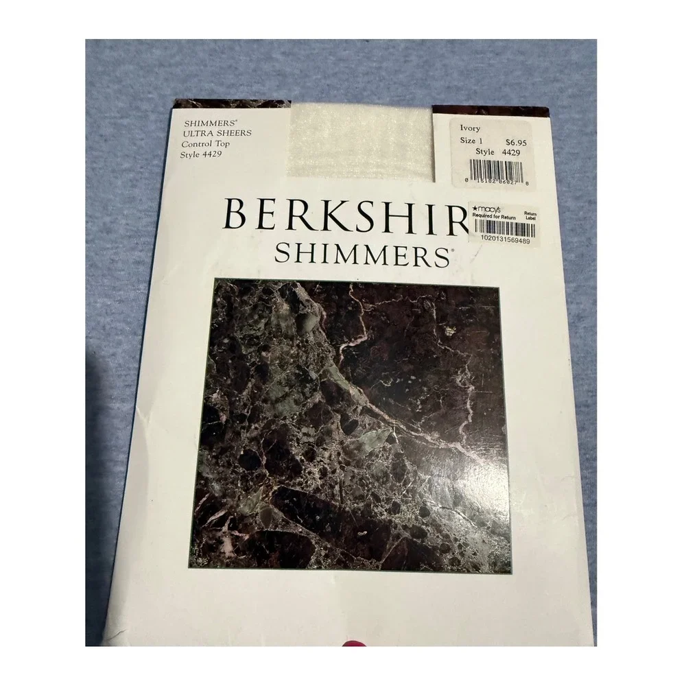Berkshire Shimmers Ultra Sheers Control Top Pantyhose Ivory Style 4429 Size 1